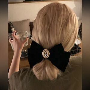 Velvet hair clips S745